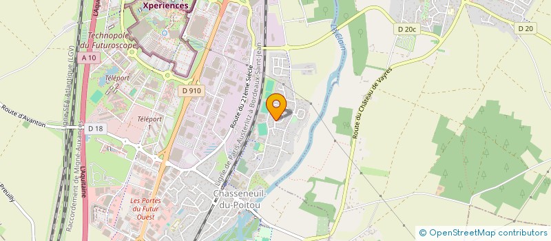 localisation de l'entreprise CHASSENEUIL VELO ANIMATION  CHASSENEUIL-DU-POITOU