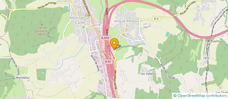 localisation de l'entreprise CHASSERESSES DES ALPES - HAUTE-SAVOIE  VILLY-LE-PELLOUX