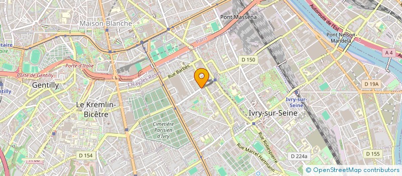 localisation de l'entreprise CHASSEUR DE FUITE PLOMBERIE CHAUFFAGE  IVRY-SUR-SEINE