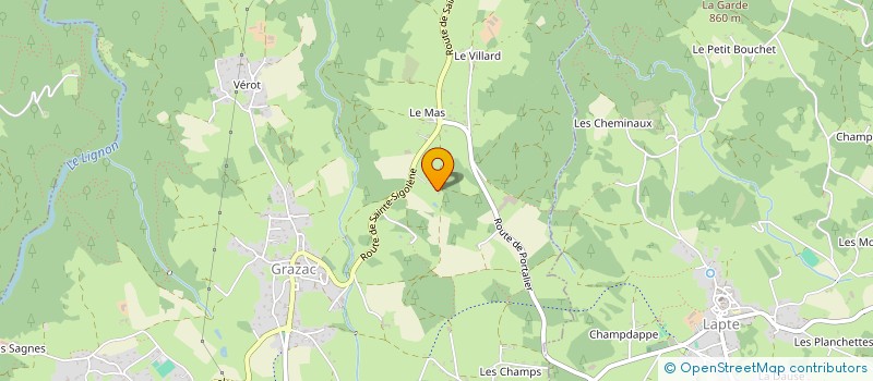 localisation de l'entreprise CHASSEURS DE SANGLIERS DE HAUTE-LOIRE  GRAZAC