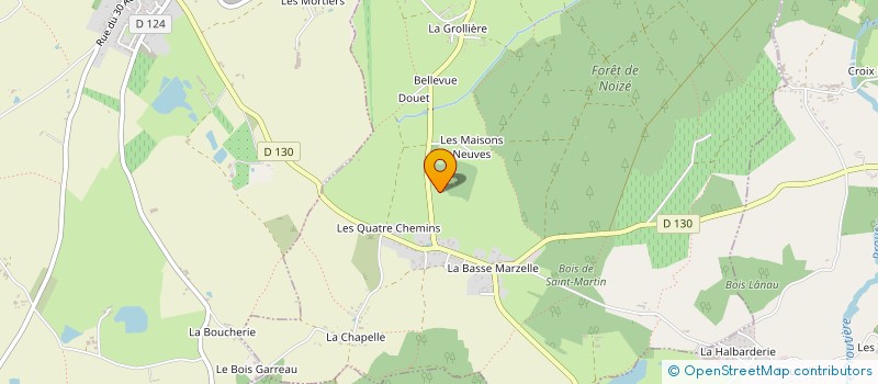 localisation de l'entreprise CHASSEURS ET PROPRIETAIRES DE LA MARZELLE ET ENVIRONS  SOULAINES-SUR-AUBANCE