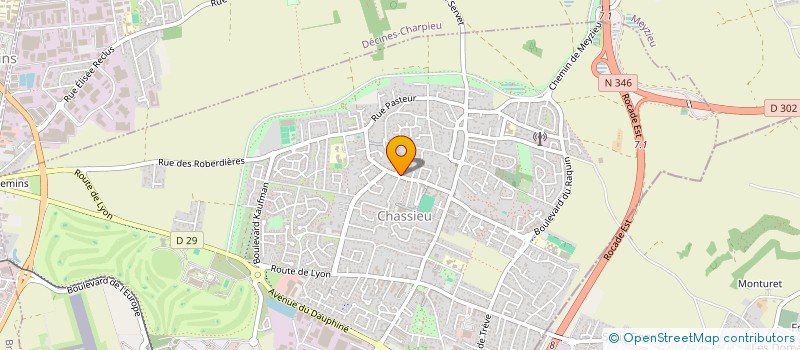 localisation de l'entreprise CHASSIEU CORPS EN TETE  CHASSIEU