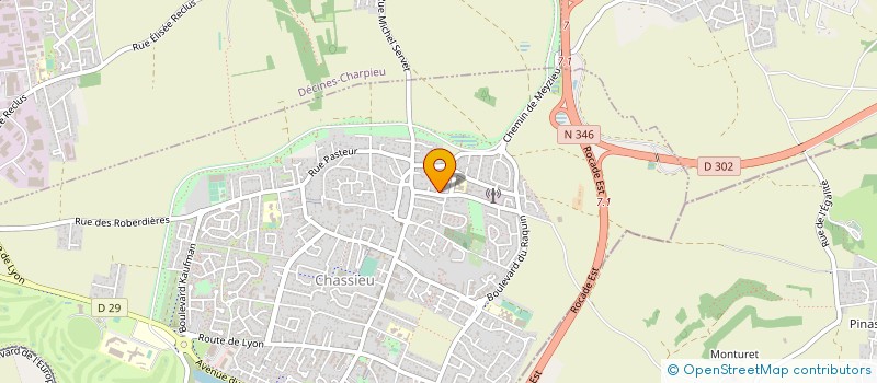 localisation de l'entreprise CHASSIEU ENVIRONNEMENT  CHASSIEU