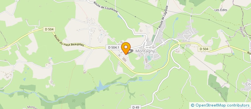 localisation de l'entreprise CHASSIGNOL ET FILS à MONTAGNY