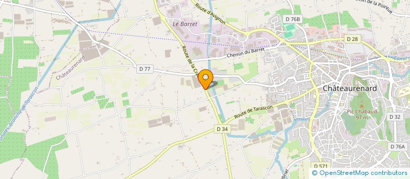 localisation de l'entreprise CHASSON à CHATEAURENARD