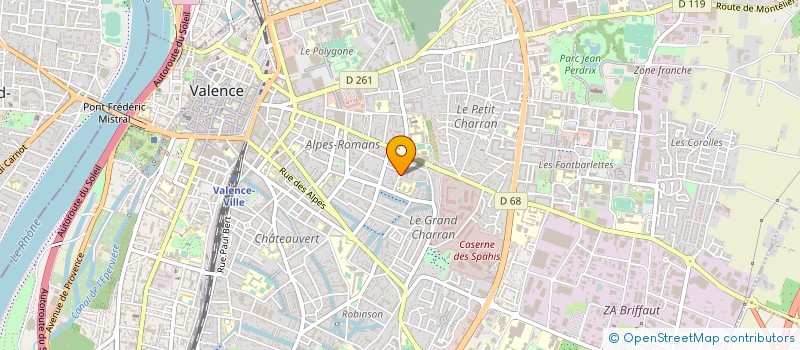 localisation de l'entreprise CHASSON à VALENCE