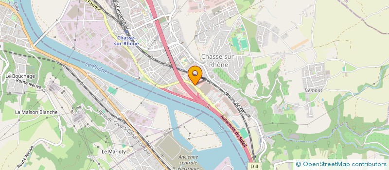 localisation de l'entreprise CHASSOTEL à CHASSE-SUR-RHONE