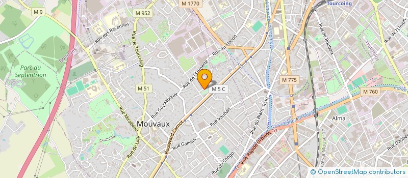 localisation de l'entreprise CHAST  MOUVAUX