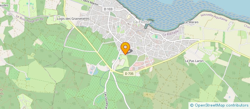 localisation de l'entreprise CHASTAGNET  LA FLOTTE