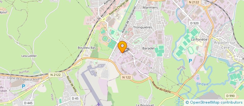 localisation de l'entreprise CHASTAING ET MAURY à AURILLAC