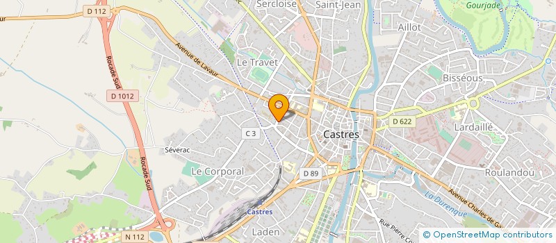 localisation de l'entreprise CHASTAING HUISSIERS DE JUSTICE ASSOCIES  CASTRES