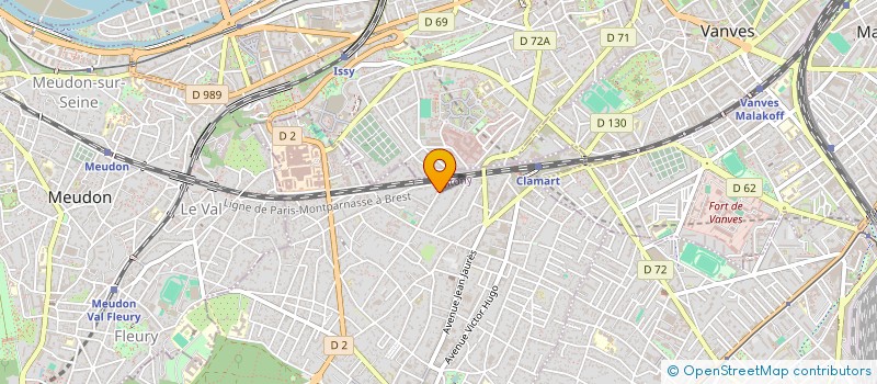 localisation de l'entreprise CHASTANET SARL à CLAMART