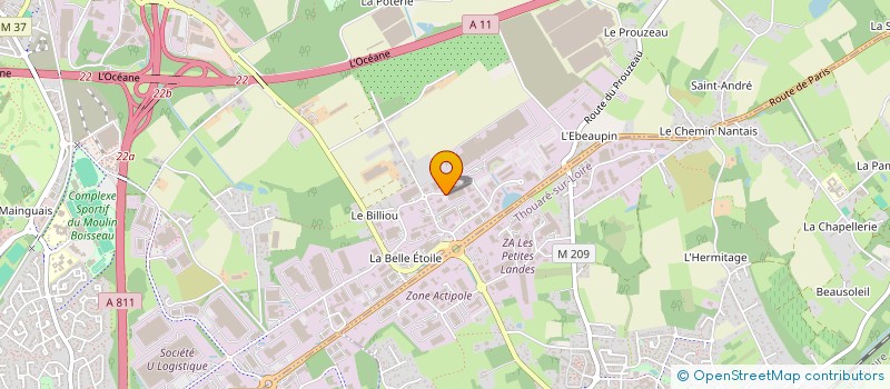 localisation de l'entreprise CHASTANIER  CARQUEFOU