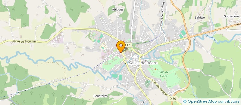 localisation de l'entreprise CHASTEL DIFFUSION à SALIES-DE-BEARN