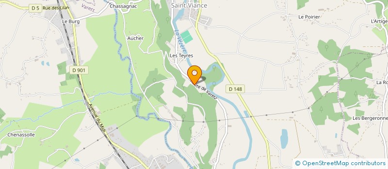 localisation de l'entreprise CHASTRE ENTRETIENS SERVICES  SAINT-VIANCE