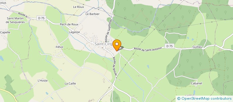 localisation de l'entreprise CHASTREIX  SAINT-CIRQ