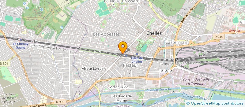 localisation de l'entreprise CHASY à CHELLES