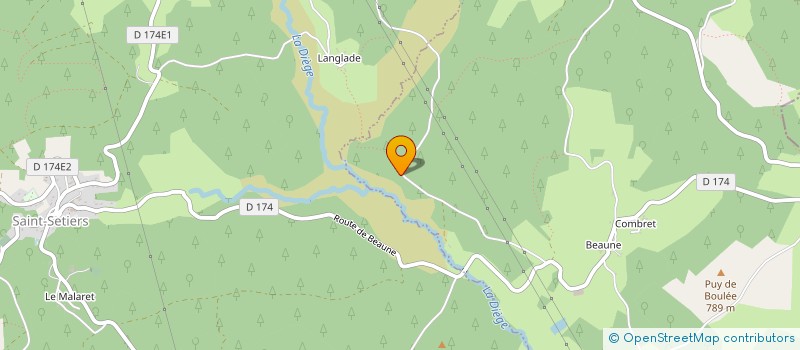 localisation de l'entreprise CHAT L'HEUREUX 19  SORNAC