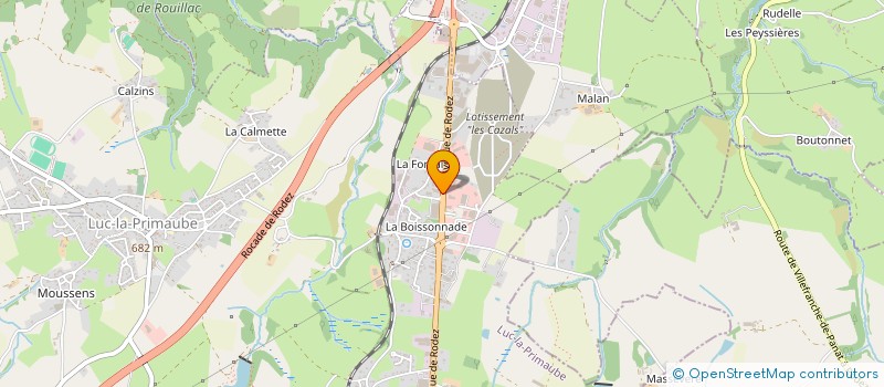 localisation de l'entreprise CHAT LIBRE 12  LUC-LA-PRIMAUBE