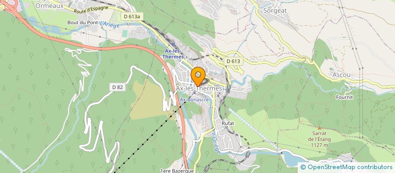 localisation de l'entreprise CHAT LIBRE DU CANTON D'AX à AX-LES-THERMES