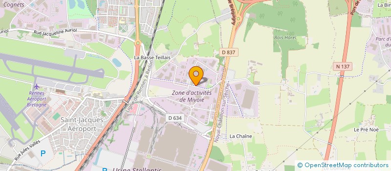 localisation de l'entreprise CHAT NOIR IMPRESSIONS  SAINT-JACQUES-DE-LA-LANDE