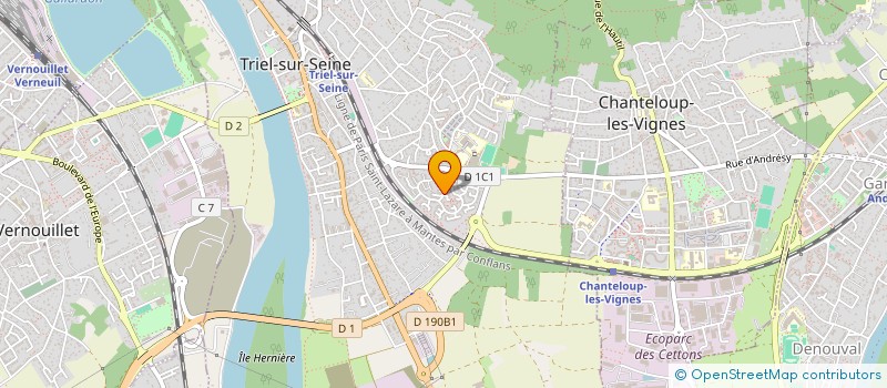 localisation de l'entreprise CHAT PERCHE  TRIEL-SUR-SEINE