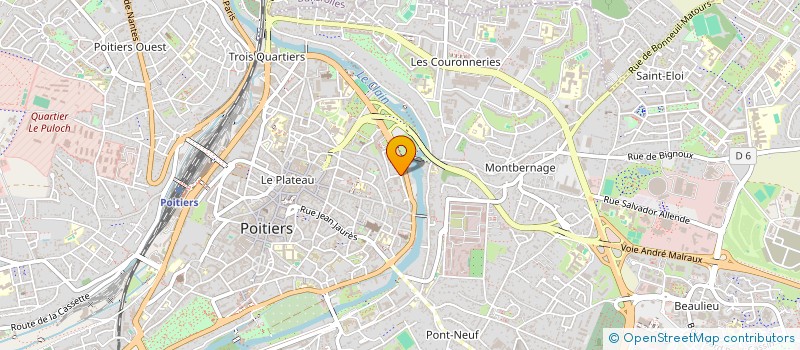 localisation de l'entreprise CHAT QU UN SON TOIT à POITIERS