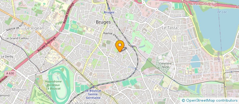 localisation de l'entreprise CHAT ROULE  LE BOUSCAT