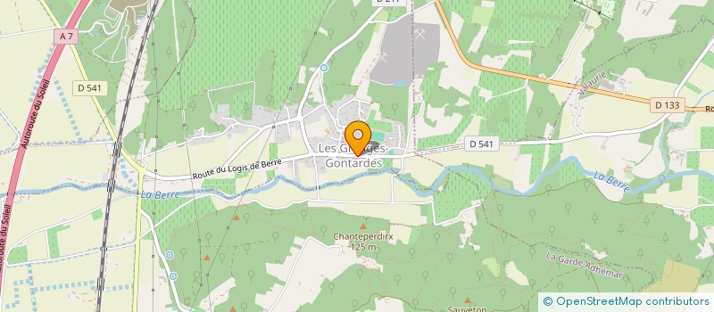 localisation de l'entreprise CHAT09  LES GRANGES-GONTARDES