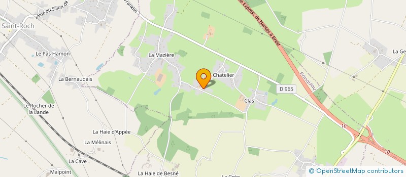 localisation de l'entreprise CHATAIGNE  PRINQUIAU