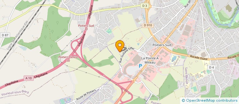 localisation de l'entreprise CHATAIGNER THIERRY  POITIERS