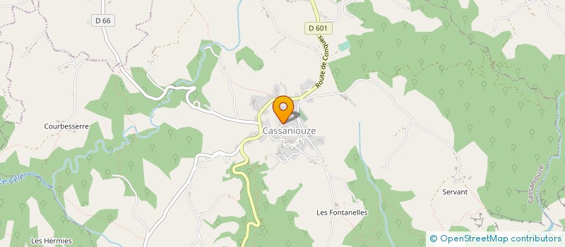 localisation de l'entreprise CHATAIGNERAIE COUVERTURE à CASSANIOUZE