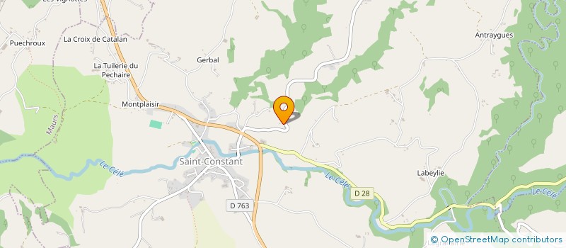 localisation de l'entreprise CHATAIGNERAIE PLOMBERIE - RAMONAGE - CHAUFFAGE à SAINT-ETIENNE-DE-MAURS