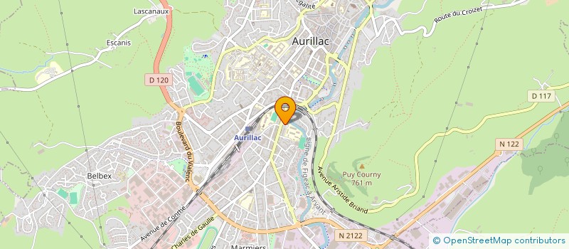localisation de l'entreprise CHATAIGNERAIE TECHNI MENAGER à AURILLAC