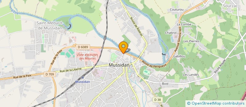 localisation de l'entreprise CHATAIGNES SERVICES à MUSSIDAN