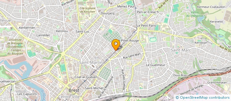 localisation de l'entreprise CHATAIGNIER à BREST