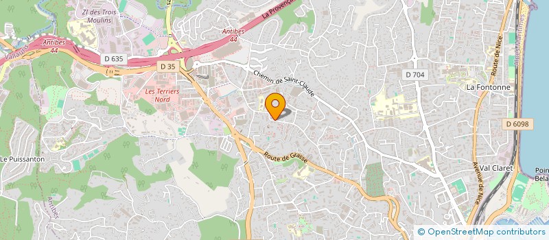 localisation de l'entreprise CHATAIN à GRASSE