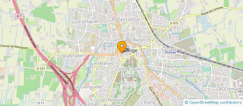 localisation de l'entreprise CHATAIN'S à ORANGE