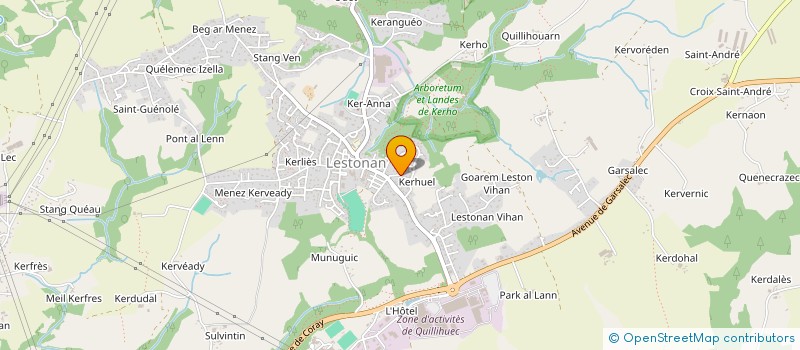 localisation de l'entreprise CHATALIC ET DANIEL à ERGUE-GABERIC