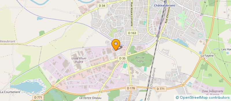 localisation de l'entreprise CHATARN à CHATEAUBRIANT