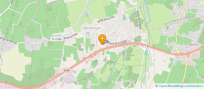 localisation de l'entreprise CHATAURET à MONTUSSAN