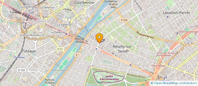 localisation de l'entreprise CHATEAU à NEUILLY-SUR-SEINE