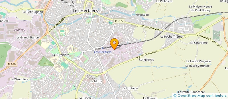 localisation de l'entreprise CHATEAU à LES HERBIERS