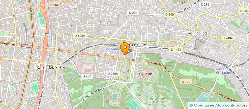 localisation de l'entreprise CHATEAU 9 à VINCENNES
