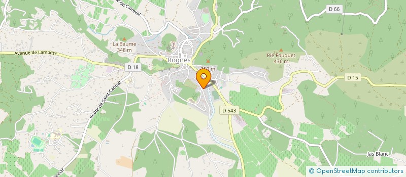 localisation de l'entreprise CHATEAU BARBEBELLE  ROGNES