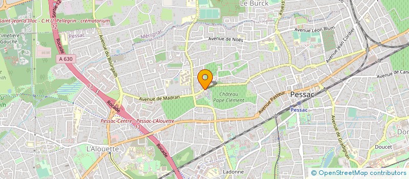 localisation de l'entreprise CHATEAU BAULOS CHARMES  PESSAC