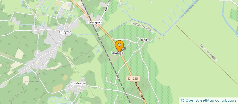 localisation de l'entreprise CHATEAU BEAU JARDIN  GAILLAN-EN-MEDOC