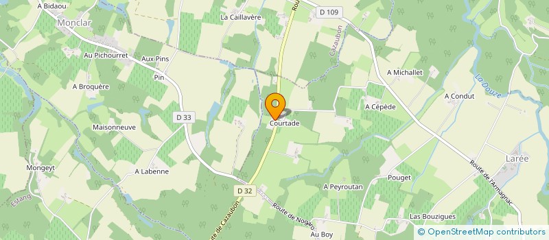 localisation de l'entreprise CHATEAU BELLEVUE  CAZAUBON