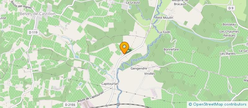 localisation de l'entreprise CHATEAU BONA FIDES  SAINT-MAGNE-DE-CASTILLON