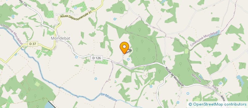 localisation de l'entreprise CHATEAU BOUSSAS  COULOUME-MONDEBAT